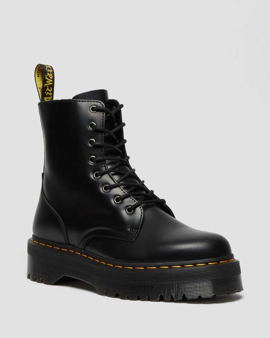 Dr. Martens Jadon Smooth Deri Erkek Kalın Tabanlı Botlar - Bot Siyah |UCDZY1856|